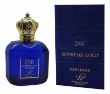 Paris World Luxury 24K Supreme Gold Sapphire