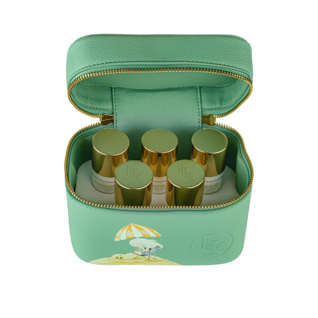 Haute Fragrance Company Exclusive Travel Set in Green Purse
